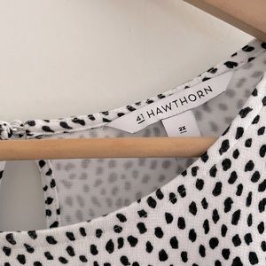 Stitch Fix | 41 Hawthorne | Black & White Polka Dot Dress - 2X Comfort
